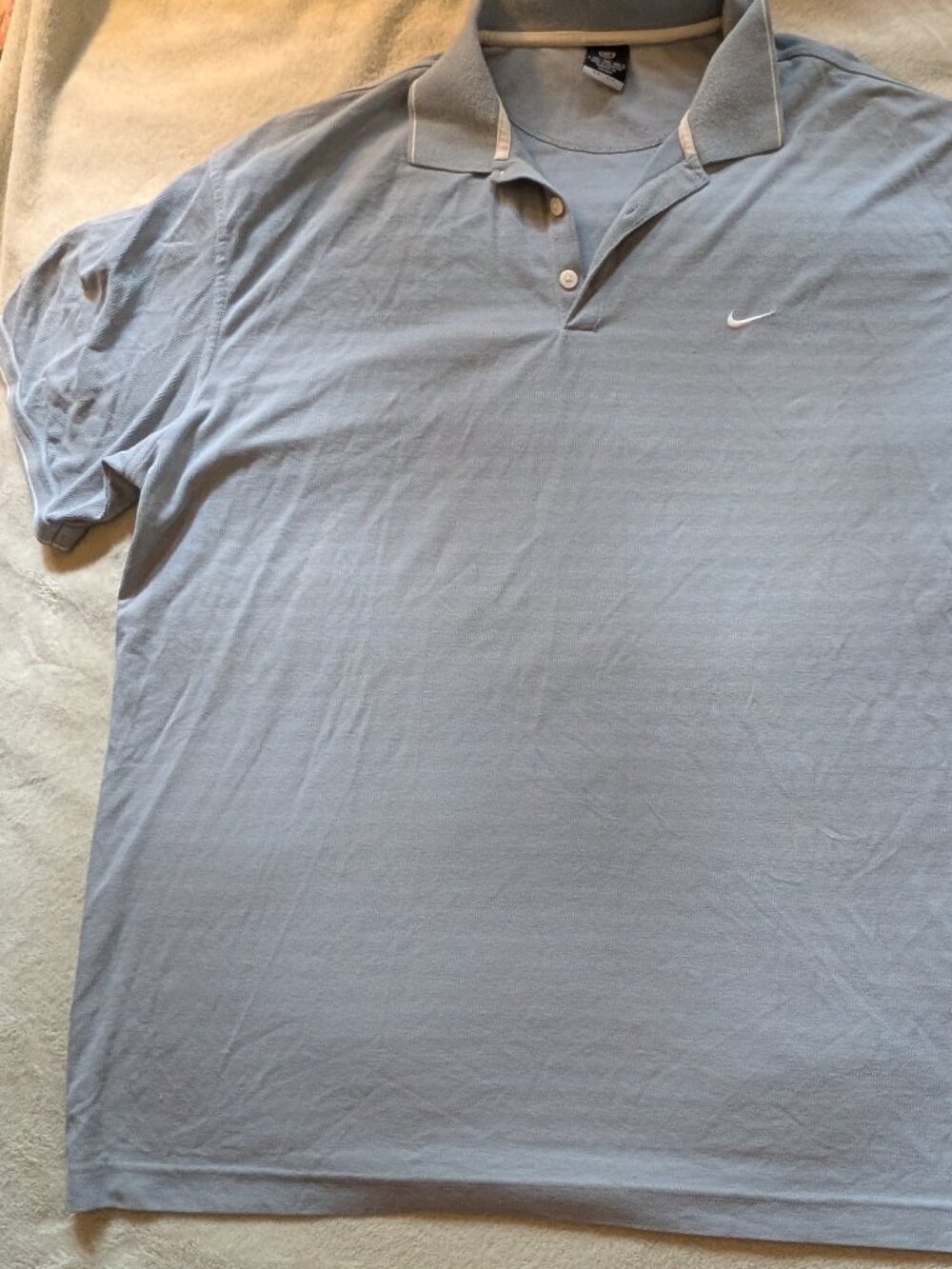 MENS NIKE XXXL POLO SHIRT Tee T Dri-Fit Golf Sports Light Blue Dri Fit 3XL Large